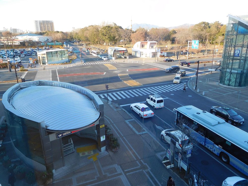 つくばエクスプレスつくば駅の出口案内表示