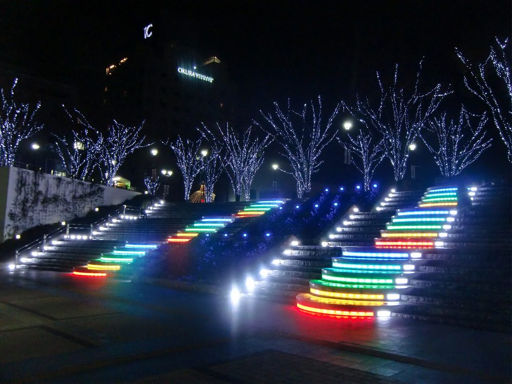 2011年12月、つくばセンター広場のイルミネーション